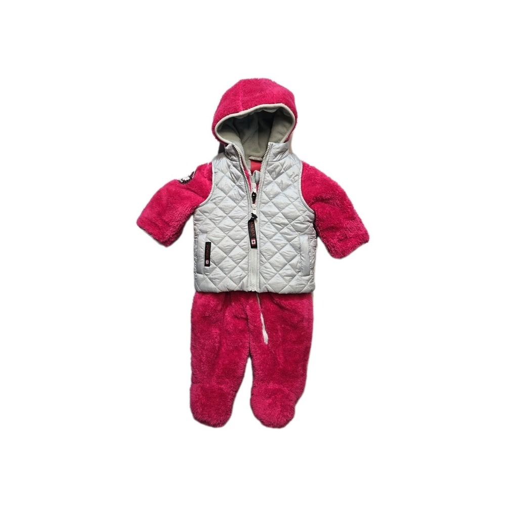 canada weather gear girls baby Jumpsuit‎  3-6 Months Fleece Pink